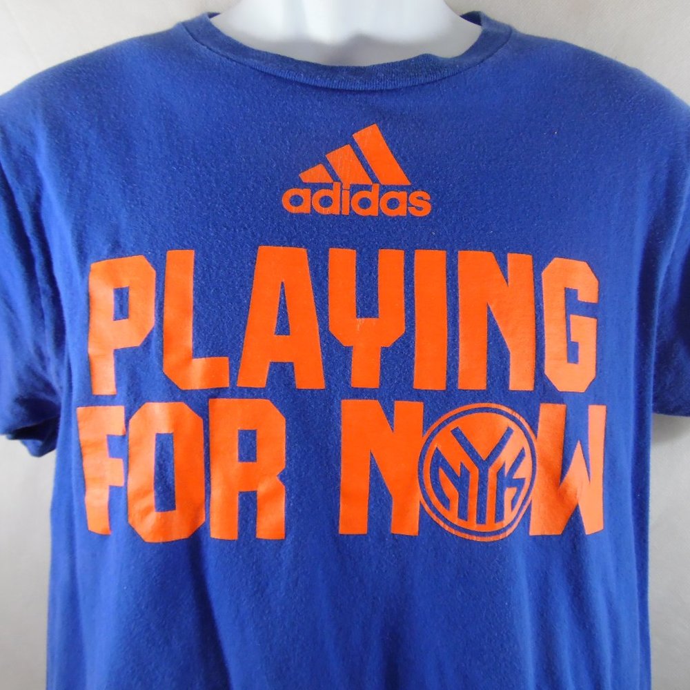 New York Knicks Adidas Play For Now T-shirt Size M